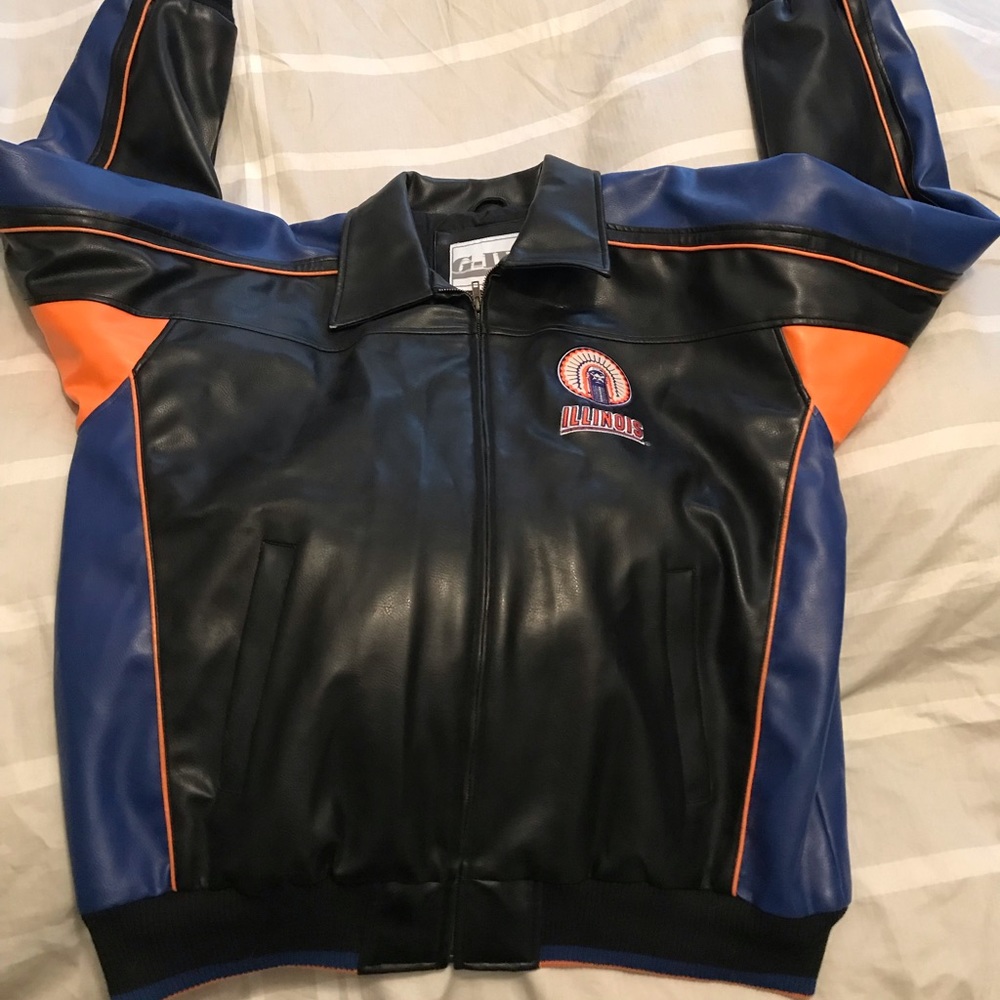 G-III university of Illinois leather jacket.